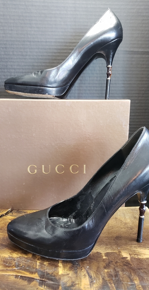 Gucci Bamboo Heel Pump